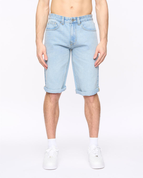 Crosshatch Tillforth Denim Shorts Lightwash