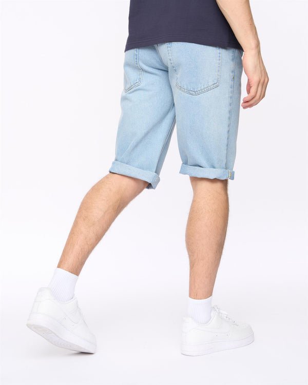 Crosshatch Tillforth Denim Shorts Lightwash
