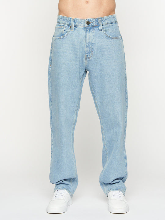 Crosshatch Tillman Baggy Jeans Light Wash