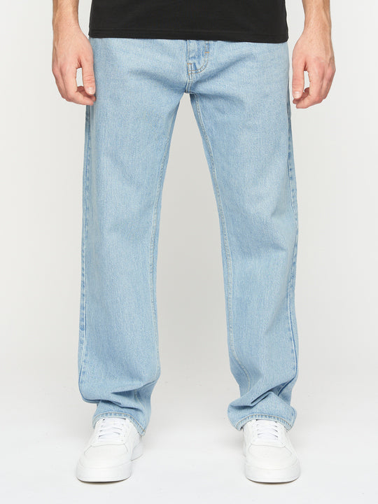 crosshatch Tillman Baggy Jeans Light Wash