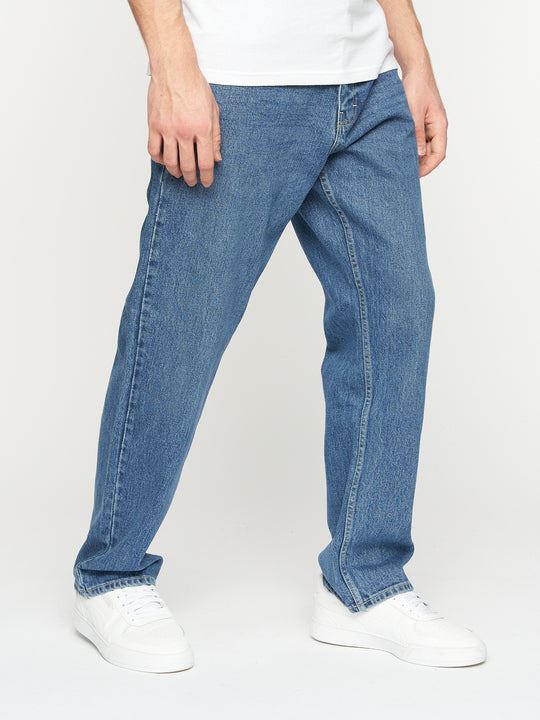 Crosshatch Tillman Baggy Jeans Stone Wash