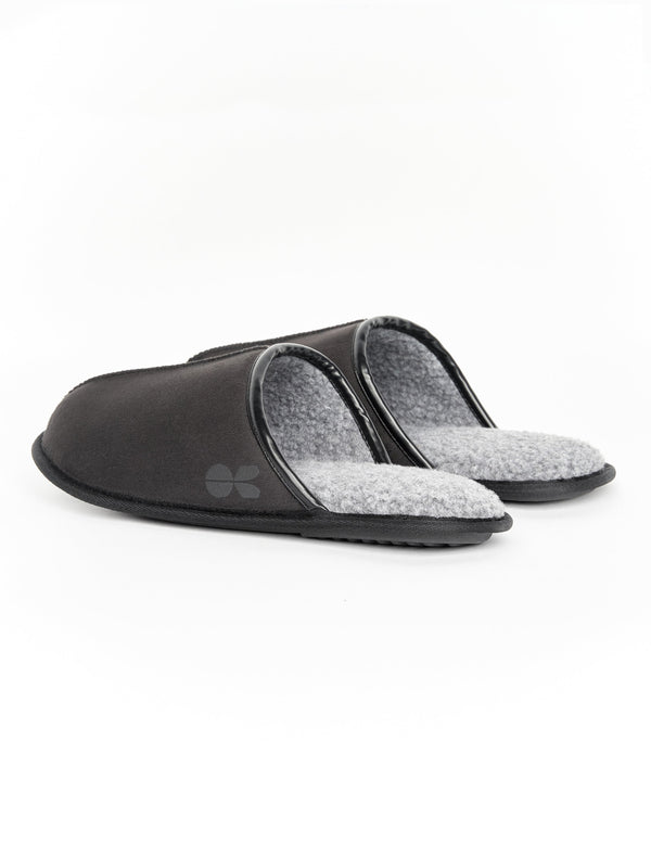 Crosshatch Tinuviel Fur Slipper Mule Black/Black