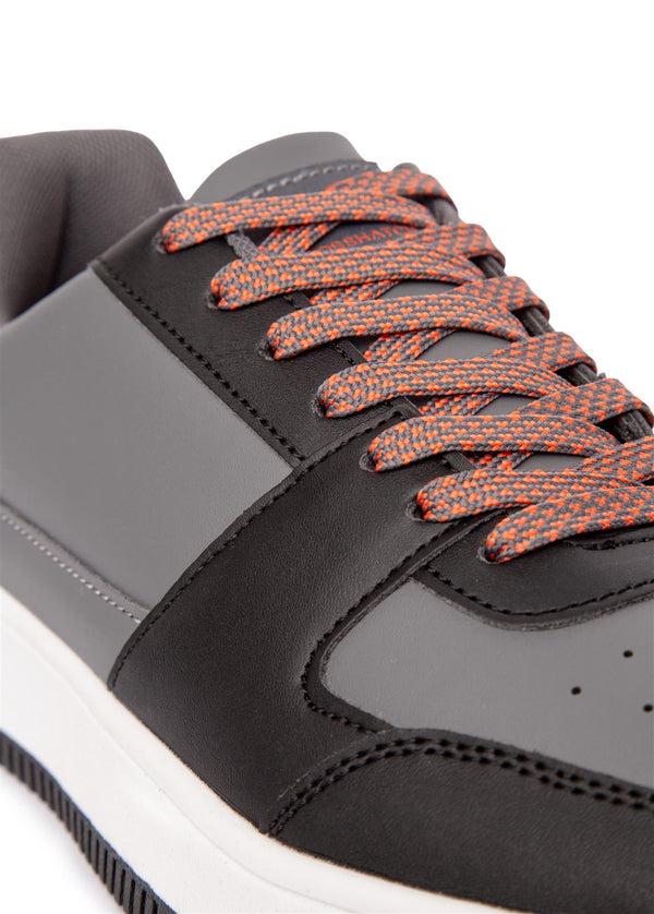 Crosshatch Toribio Trainers Black/Grey