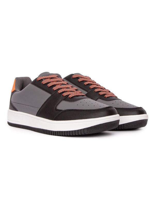 crosshatch Toribio Trainers Black/Grey