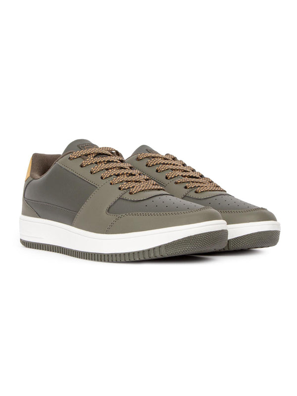 crosshatch Toribio Trainers Olive