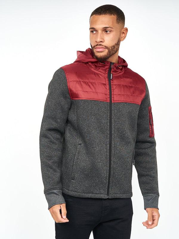 Crosshatch Tradmax Jacket Wine