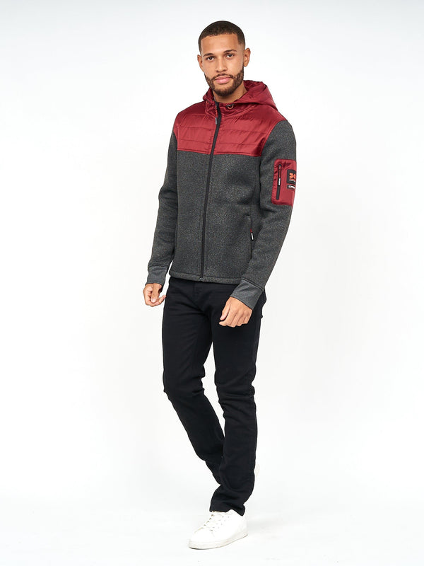 Crosshatch Tradmax Jacket Wine