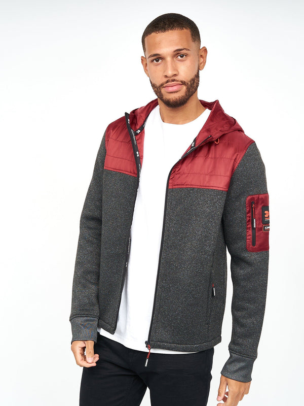 crosshatch Tradmax Jacket Wine