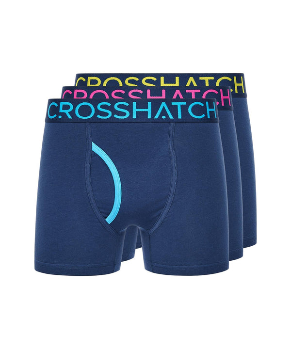 crosshatch Trioglow Boxers 3pk Navy