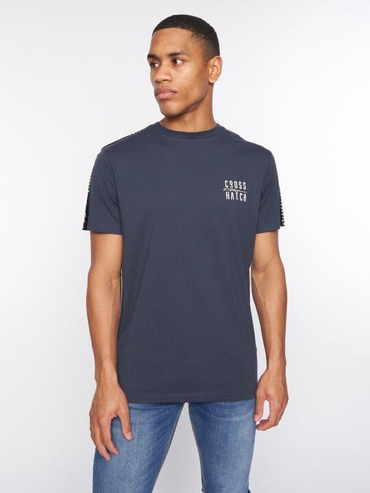 Crosshatch Tugford T-Shirt Navy