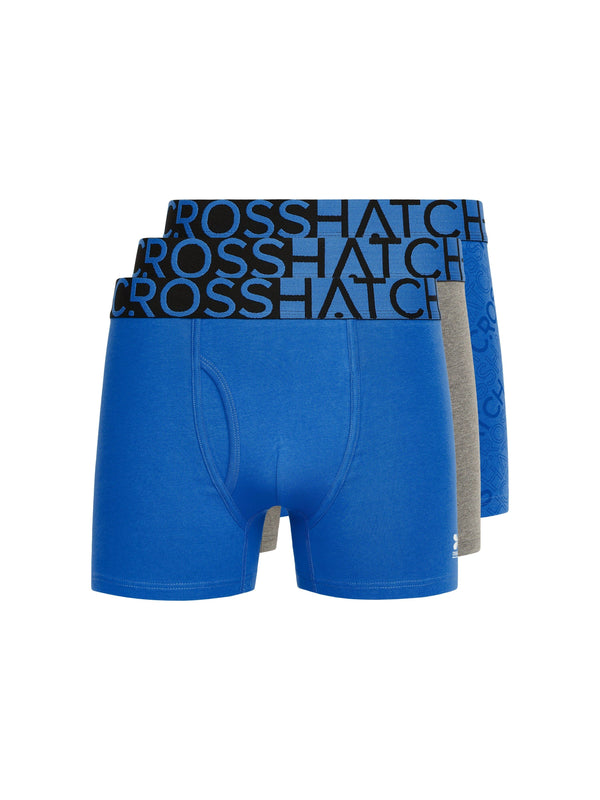 crosshatch Typan Boxers 3pk Blue