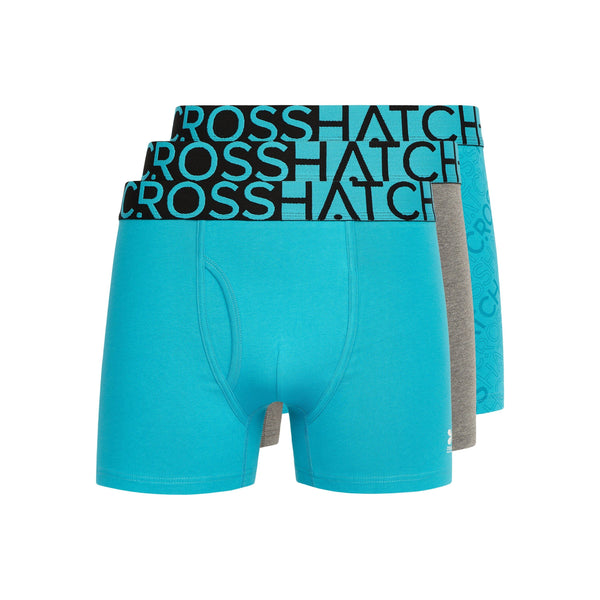 crosshatch Typan Boxers 3pk Teal