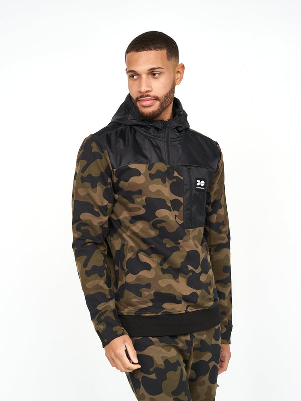 Crosshatch Velmax Hoodie Forest Camo