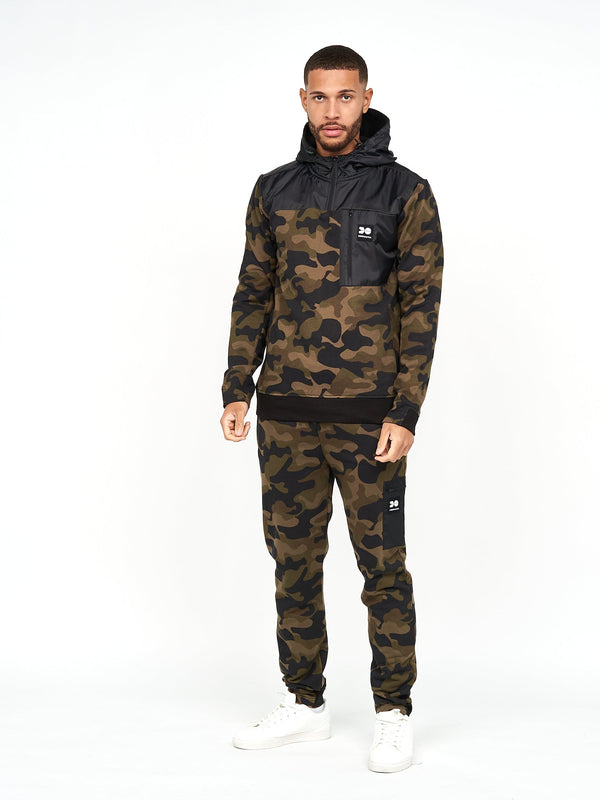 Crosshatch Velmax Hoodie Forest Camo
