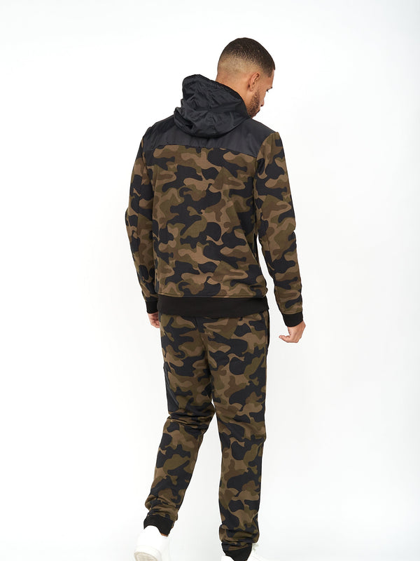 Crosshatch Velmax Hoodie Forest Camo