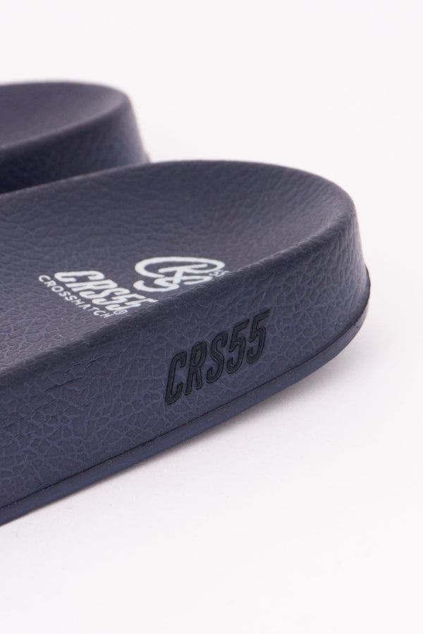 Crosshatch Ventamoore Sliders Navy/Blue