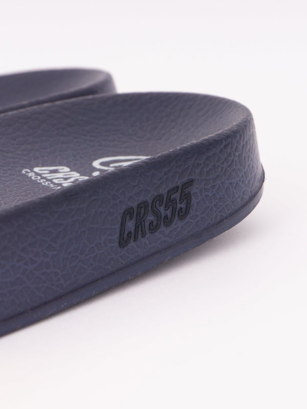 Crosshatch Ventamoore Sliders Navy/Yellow