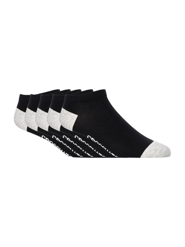 crosshatch Vitalblack Trainer Socks 5pk Black