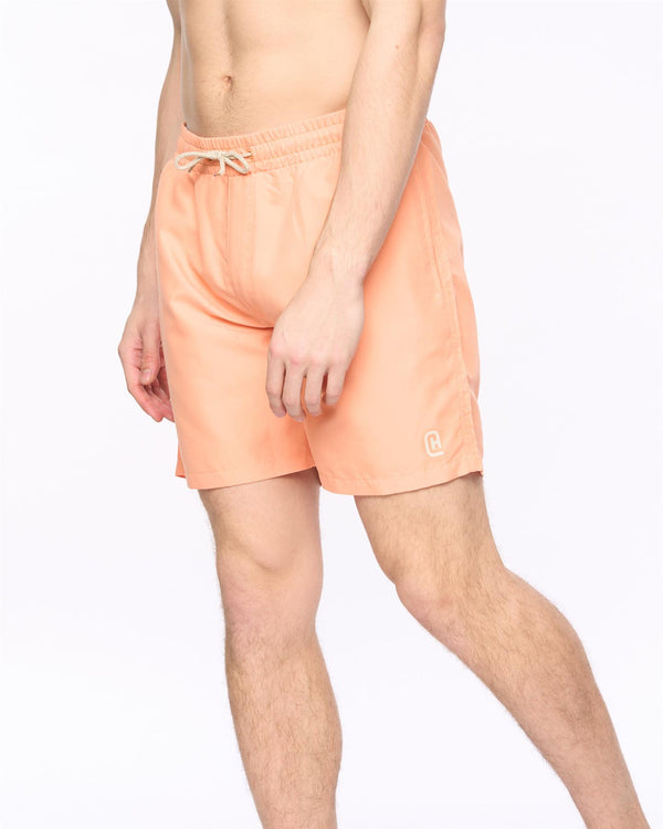 crosshatch Wabasso Swim Shorts Coral