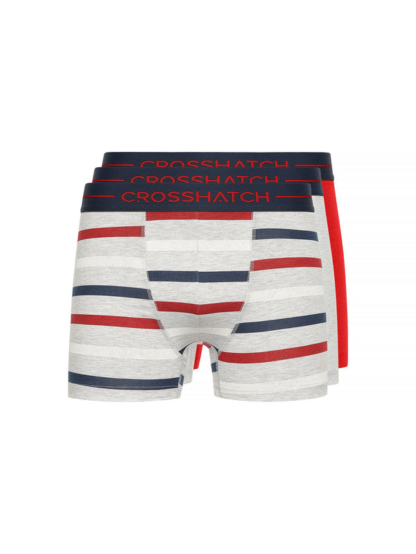 crosshatch Warbler Boxers 3pk Red
