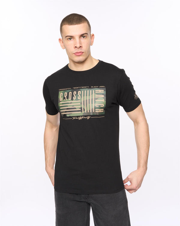 crosshatch Wenfore T-Shirt Black