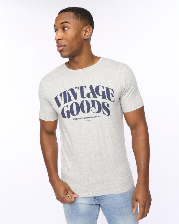 Crosshatch Wilsby T-Shirt Grey Marl