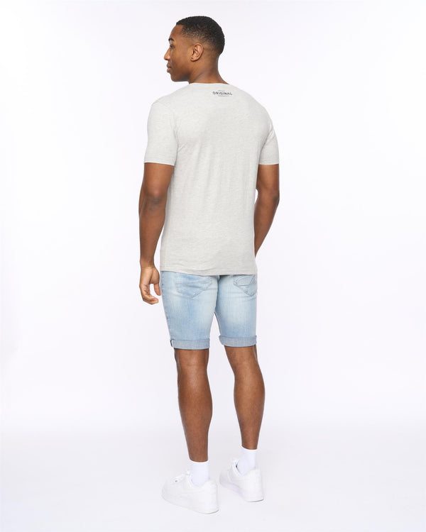 Crosshatch Wilsby T-Shirt Grey Marl