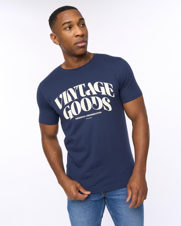Crosshatch Wilsby T-Shirt Navy