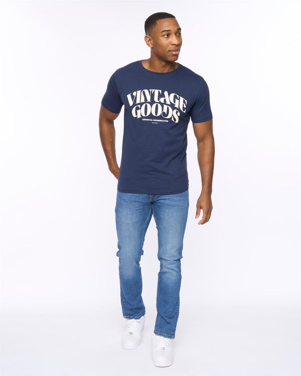 Crosshatch Wilsby T-Shirt Navy