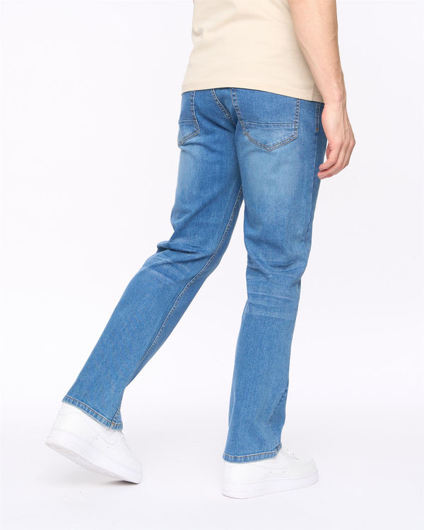 Crosshatch Winsbury Bootcut Jeans Stone Wash