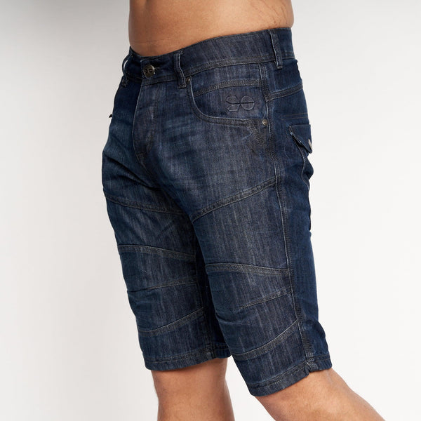 Crosshatch Winston MVE Denim Shorts Dark Wash