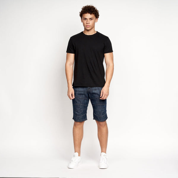 Crosshatch Winston MVE Denim Shorts Dark Wash