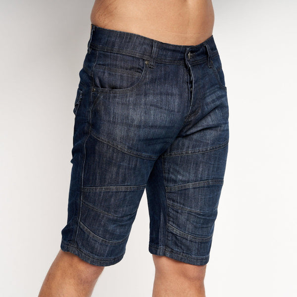 crosshatch Winston MVE Denim Shorts Dark Wash