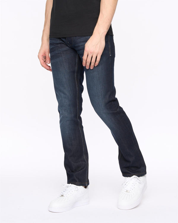 crosshatch New Embossed Techno Denim Jeans Dark Wash