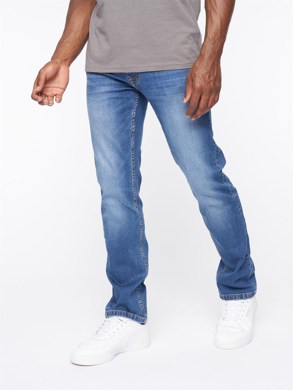 Crosshatch Svelte Slim Fit Stretch Jeans Stone Wash