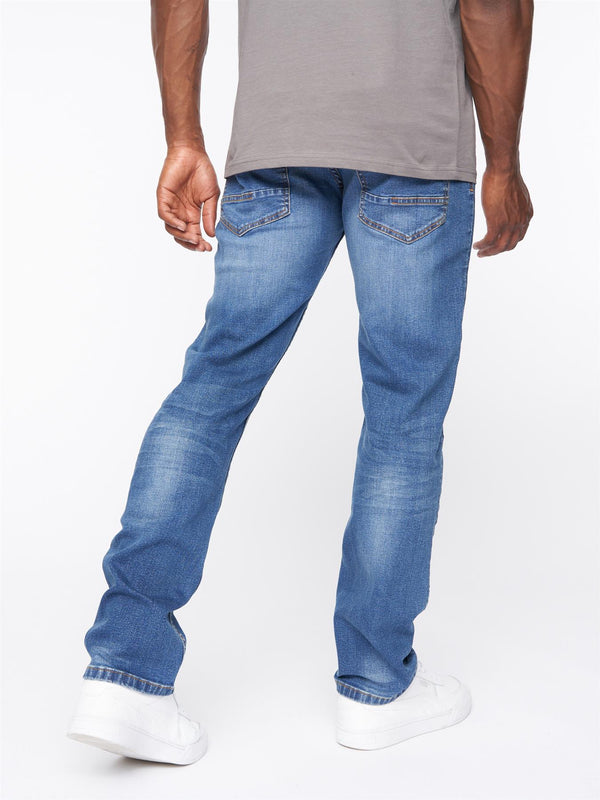 Crosshatch Svelte Slim Fit Stretch Jeans Stone Wash