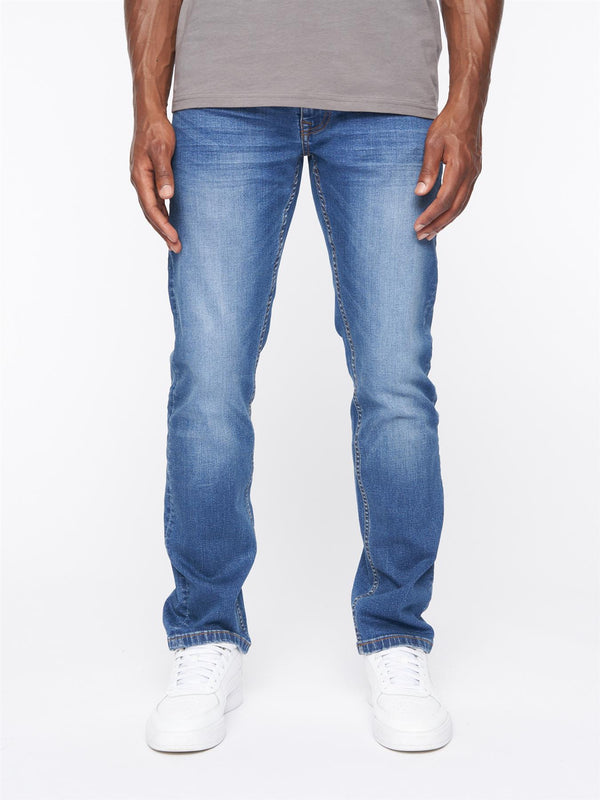 crosshatch Svelte Slim Fit Stretch Jeans Stone Wash