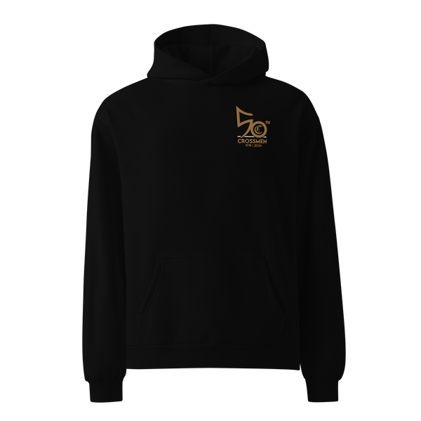 crossmen 50th Anniversary embroidered oversized hoodie