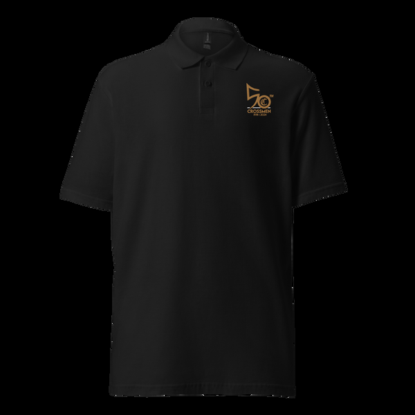 crossmen 50th Anniversary Embroidered Unisex pique polo shirt