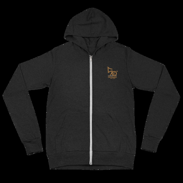 crossmen 50th Anniversary Embroidered Unisex zip hoodie