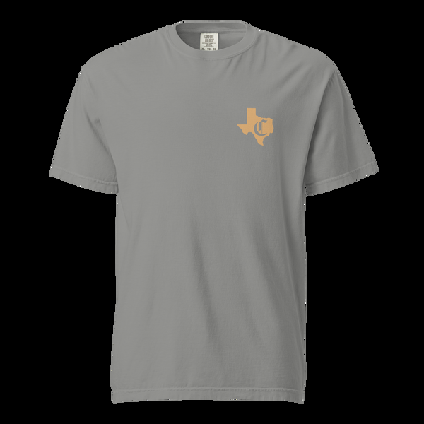 Crossmen 50th Anniversary Gold Texas Unisex Garment-dyed Heavyweight T-shirt