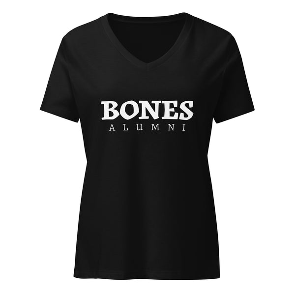 crossmen Bones alumni Women’s relaxed v-neck t-shirt