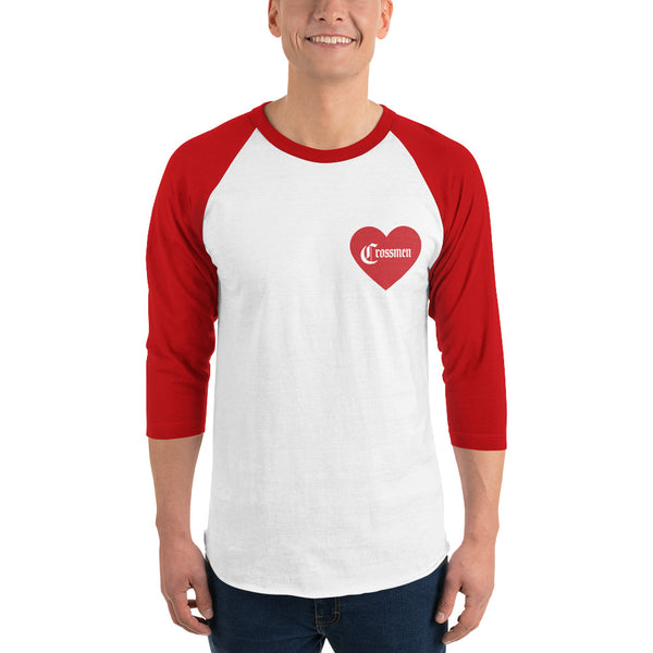 Crossmen 3/4 Sleeve Valentine's Day Heart Shirt