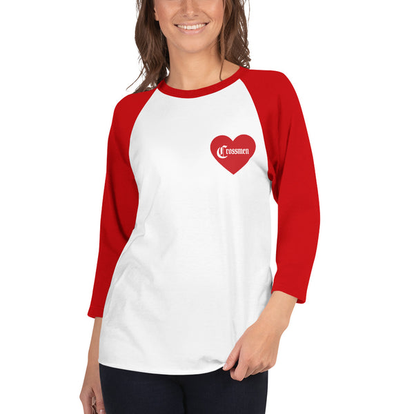 Crossmen 3/4 Sleeve Valentine's Day Heart Shirt