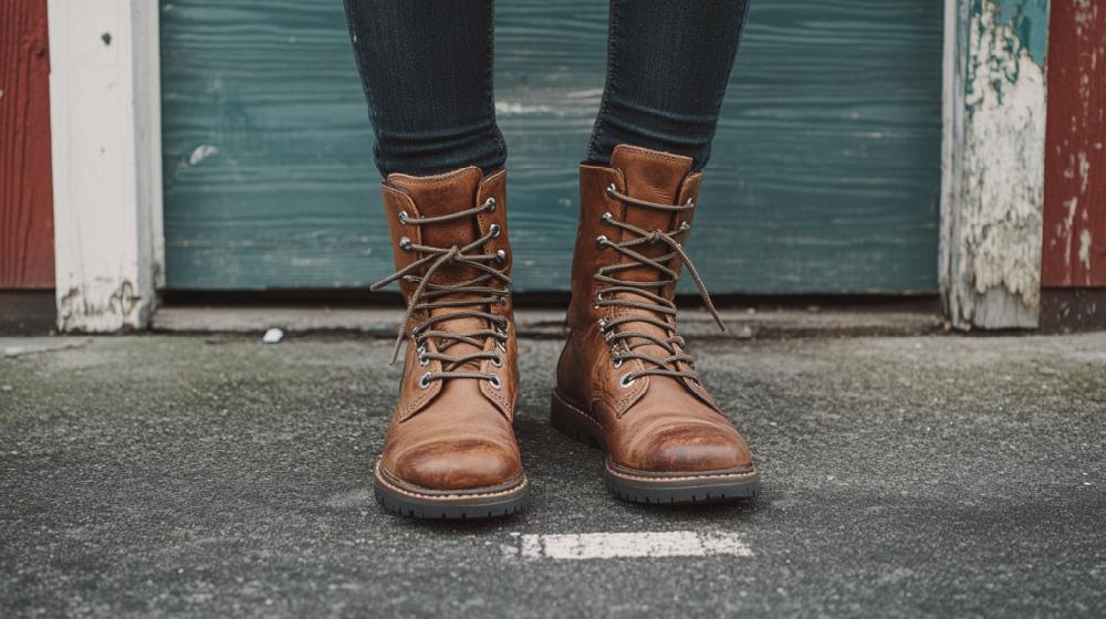 crown vintage Crown Vintage Combat Boots