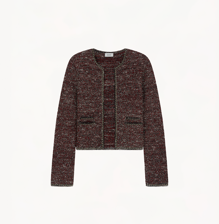 Crush BOUCLÉ JACKET Burgundy