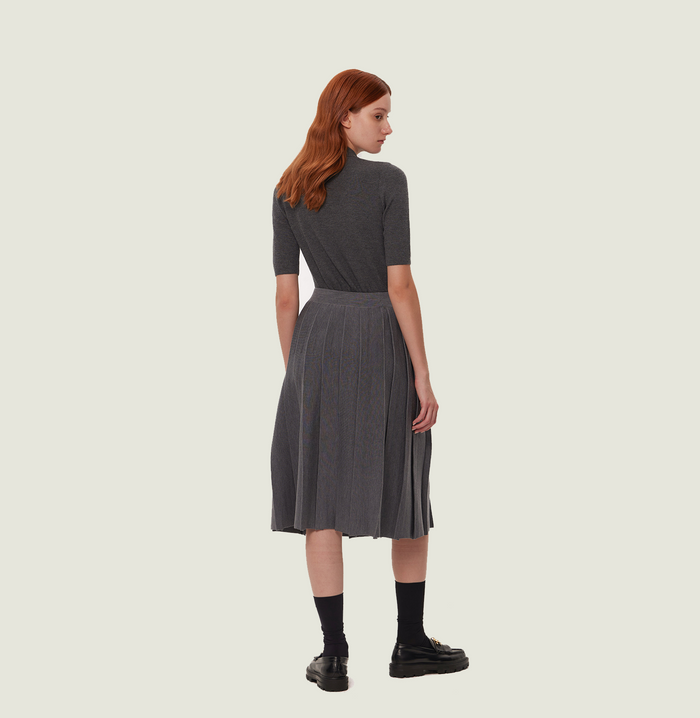 Crush CASHMERE SHORT-SLEEVED POLO SHIRT Dusty Rose