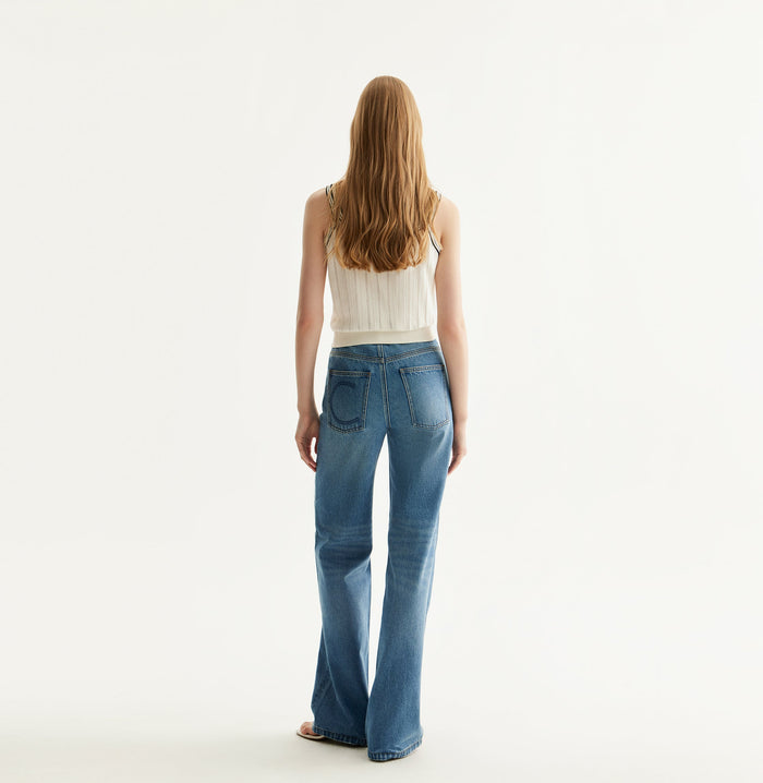 Crush COLORBLOCKED TANK TOP White