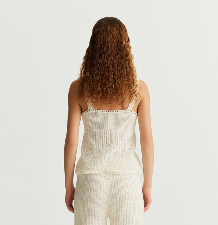 Crush CROCHET CAMISOLE White