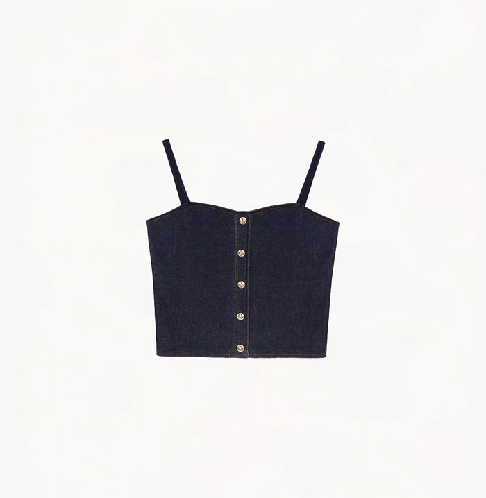 Crush DENIM-LOOK CAMISOLE Navy Blue